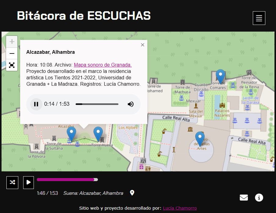 Bitácora de escuchas